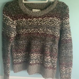 Fuzzy gray Abercrombie sweater!